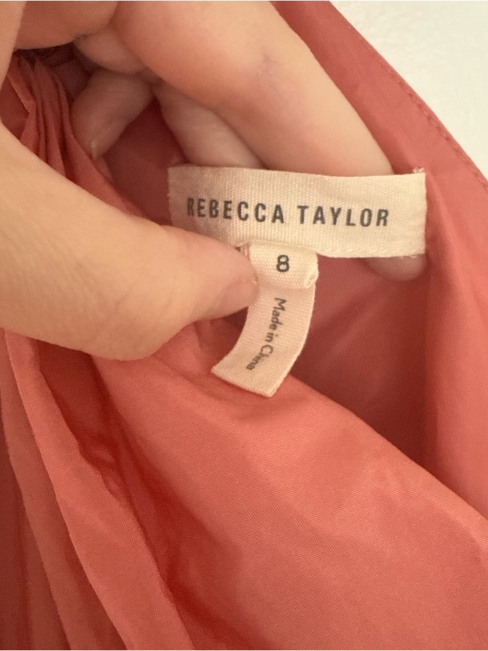 Rebecca Taylor Pink Knot Neck Taffeta Dress - Picture 5 of 7
